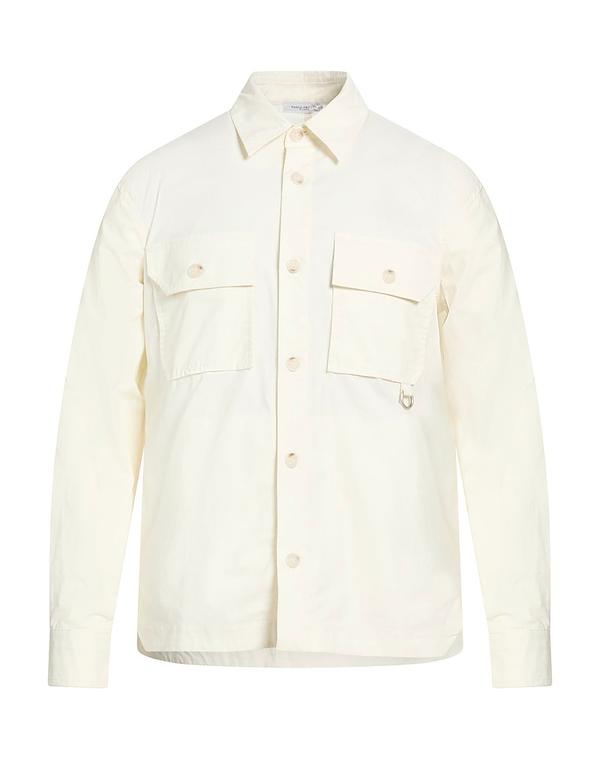 パウロペコラ メンズ トップス シャツ PAOLO PECORA 無地シャツ Off White オフホワイト