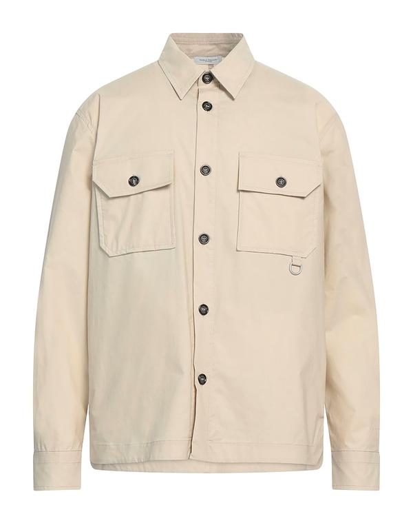パウロペコラ メンズ トップス シャツ PAOLO PECORA 無地シャツ Beige ベージュ