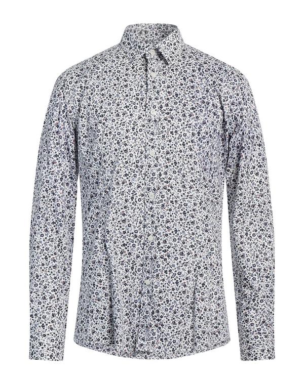 グレイ ダニエレ アレッサンドリー二 メンズ トップス シャツ GREY DANIELE ALESSANDRINI 柄入りシャツ White ホワイト
