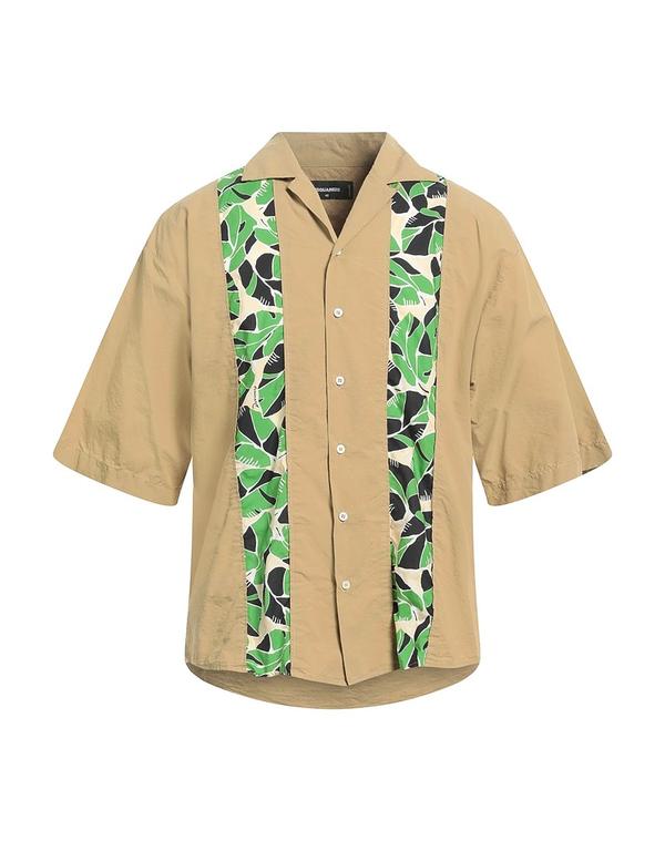 ディースクエアード メンズ トップス シャツ DSQUARED2 柄入りシャツ Khaki カーキ｜ReVida 店
