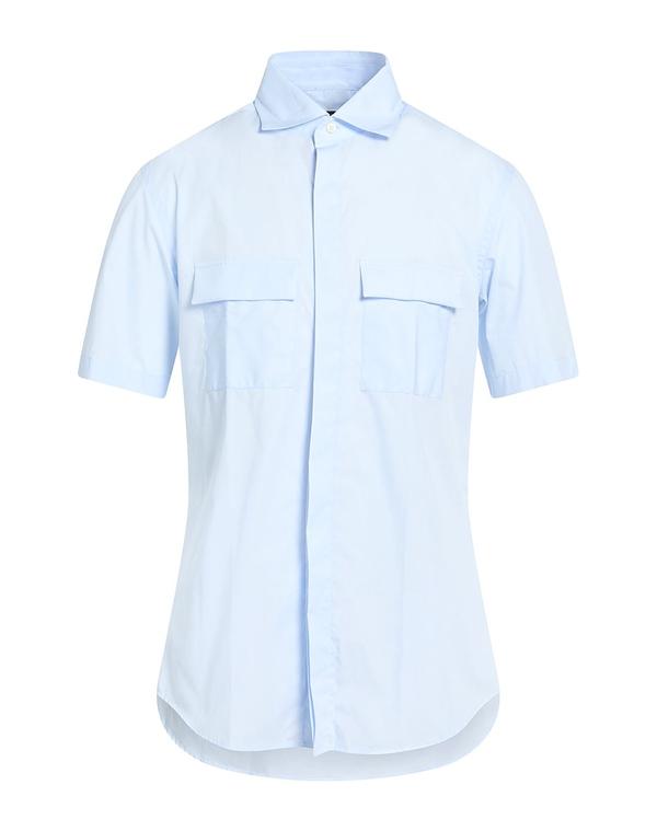 ロウブランド メンズ トップス シャツ LOW BRAND 無地シャツ Sky Blue ブルー