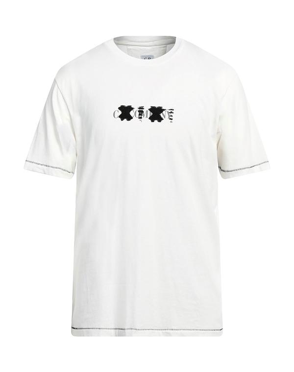 シーピーカンパニー メンズ トップス Tシャツ C.P. COMPANY Ｔシャツ White ホワイト