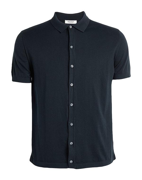 クロスリー メンズ トップス シャツ CROSSLEY 無地シャツ Black ブラック