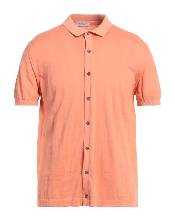 クロスリー メンズ トップス シャツ CROSSLEY 無地シャツ Salmon Pink ピンク