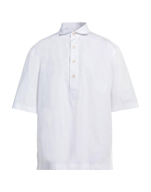 ラルディーニ メンズ トップス シャツ LARDINI 無地シャツ White ホワイト