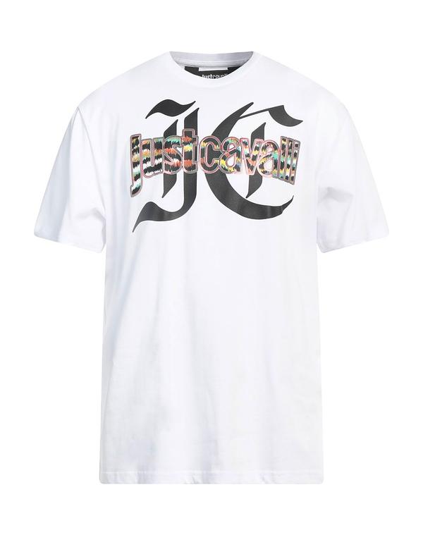 ジャストカバリ メンズ トップス Tシャツ JUST CAVALLI Ｔシャツ White ホワイト｜ReVida 店