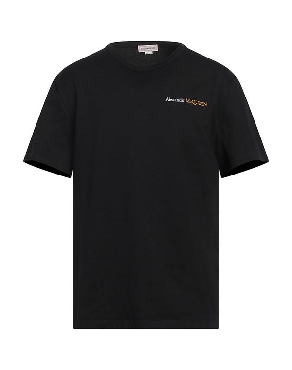 マックイーン メンズ トップス プルオーバー MCQUEEN Ｔシャツ Black 黒いこと
