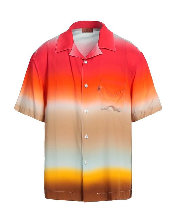 ミッソーニ メンズ トップス シャツ MISSONI 柄入りシャツ Red レッド