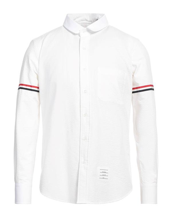 トムブラウン メンズ トップス シャツ THOM BROWNE 無地シャツ White ホワイト