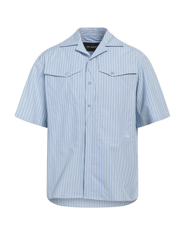 ニールバレット メンズ トップス シャツ NEIL BARRETT ストライプ柄シャツ Light Blue ブルー