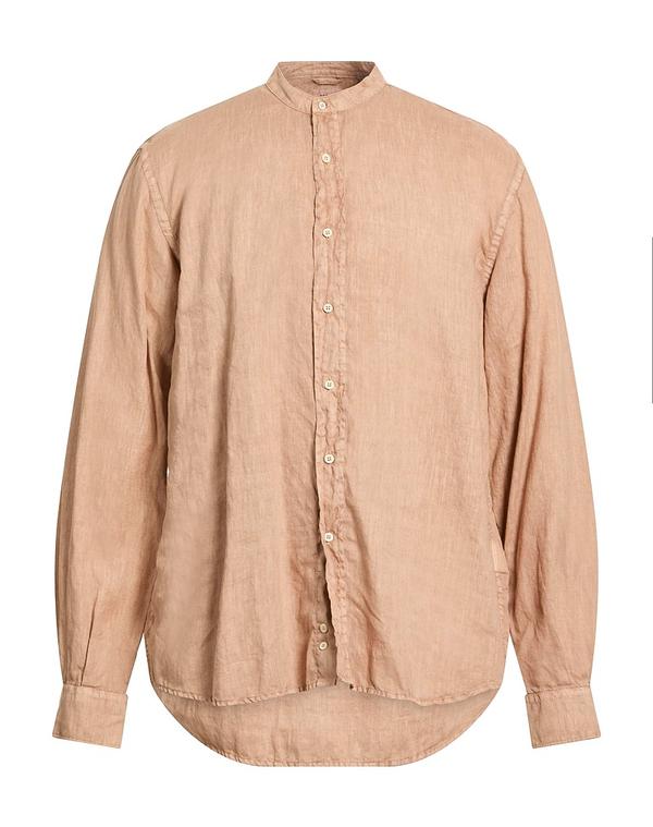 アスペジ メンズ トップス シャツ ASPESI リネンシャツ Light Brown ブラウン