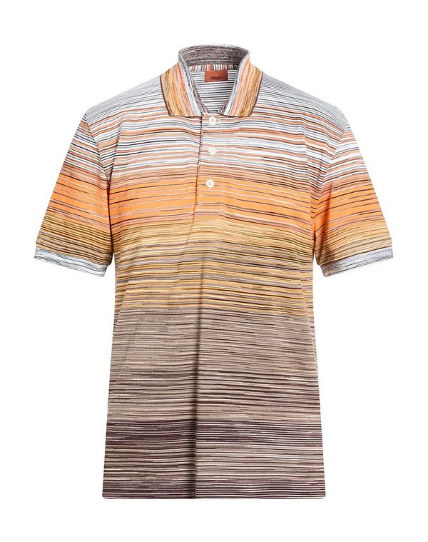 ミッソーニ メンズ トップス ポロシャツ MISSONI ポロシャツ Orange オレンジ