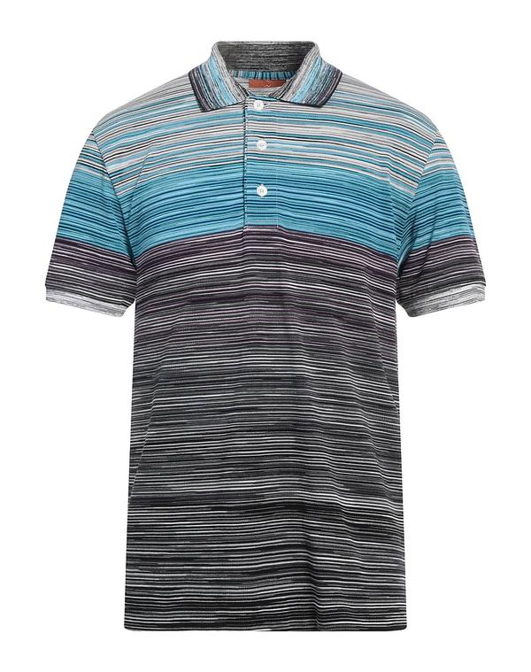 ミッソーニ メンズ トップス ポロシャツ MISSONI ポロシャツ Azure Blue ブルー