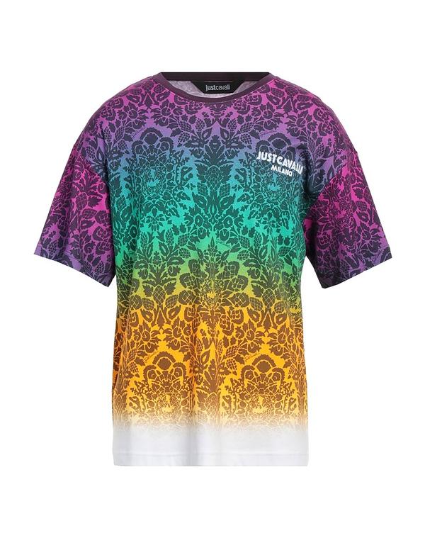 ジャストカバリ メンズ トップス Tシャツ JUST CAVALLI Ｔシャツ Plum プラム