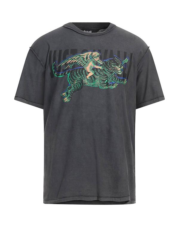 ジャストカバリ メンズ トップス Tシャツ JUST CAVALLI Ｔシャツ Gray グレー