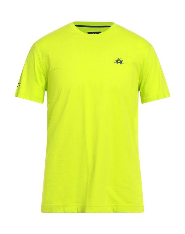 ラ マルティーナ メンズ トップス Tシャツ LA MARTINA ベーシック Tシャツ Lime Green ライム