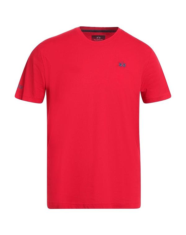 ラ マルティーナ メンズ トップス Tシャツ LA MARTINA ベーシック Tシャツ Red レッド
