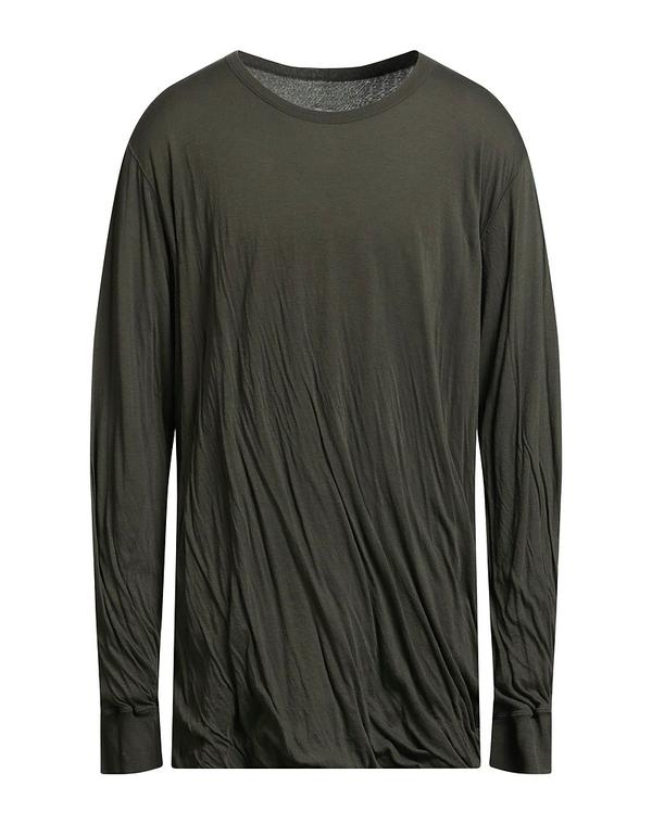 リックオウエンス メンズ トップス Tシャツ RICK OWENS Ｔシャツ Military Green グリーン