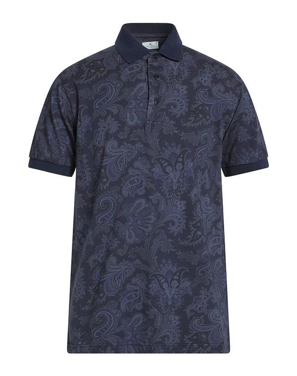 エトロ メンズ トップス ポロシャツ ETRO ポロシャツ Midnight Blue ブルー