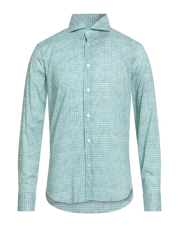 フェデーリ メンズ トップス シャツ FEDELI 柄入りシャツ Green グリーン