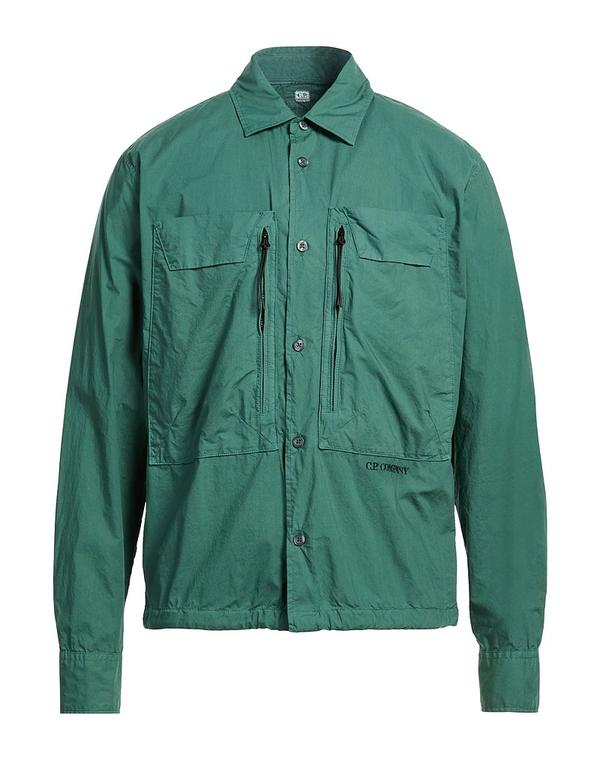 シーピーカンパニー メンズ トップス シャツ C.P. COMPANY 無地シャツ Green グリーン｜ReVida 店 34,970円