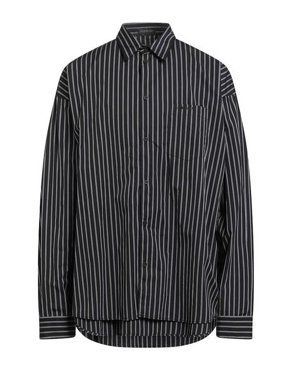 バレンシアガ メンズ トップス シャツ BALENCIAGA ストライプ柄シャツ Black ブラック