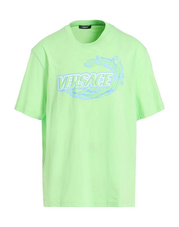 ヴェルサーチ メンズ トップス プルオーバー VERSACE Ｔシャツ Lime Green 菩提樹