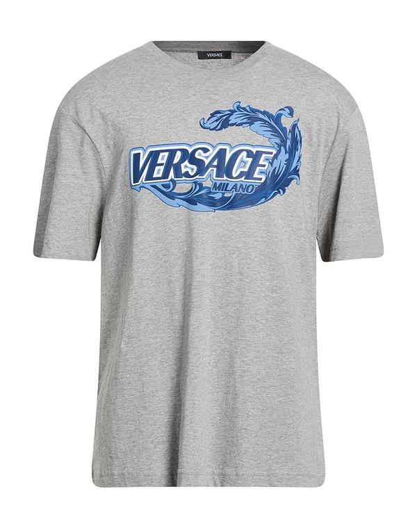 ヴェルサーチ メンズ トップス プルオーバー VERSACE Ｔシャツ Gray 薄墨色