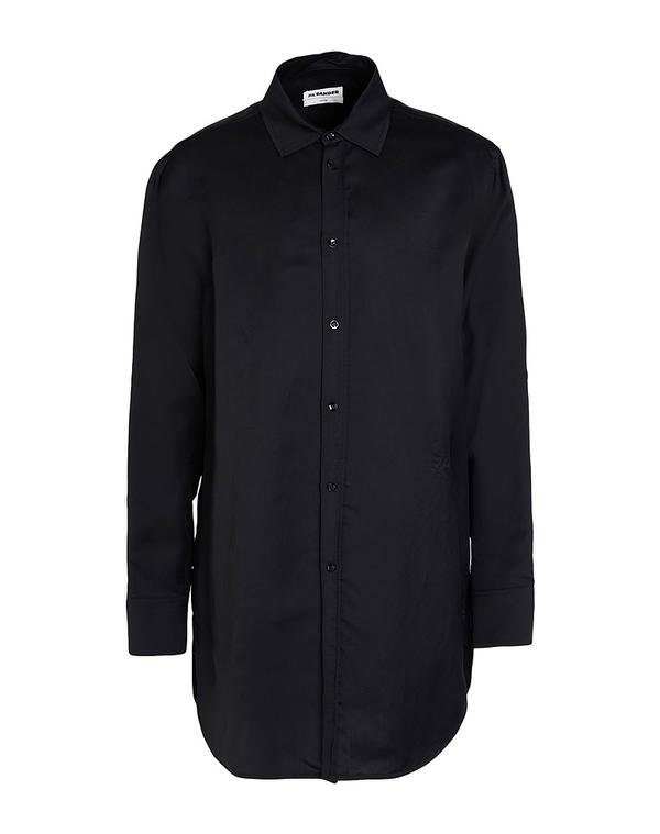 ジル・サンダー メンズ トップス シャツ JIL SANDER 無地シャツ Black ブラック