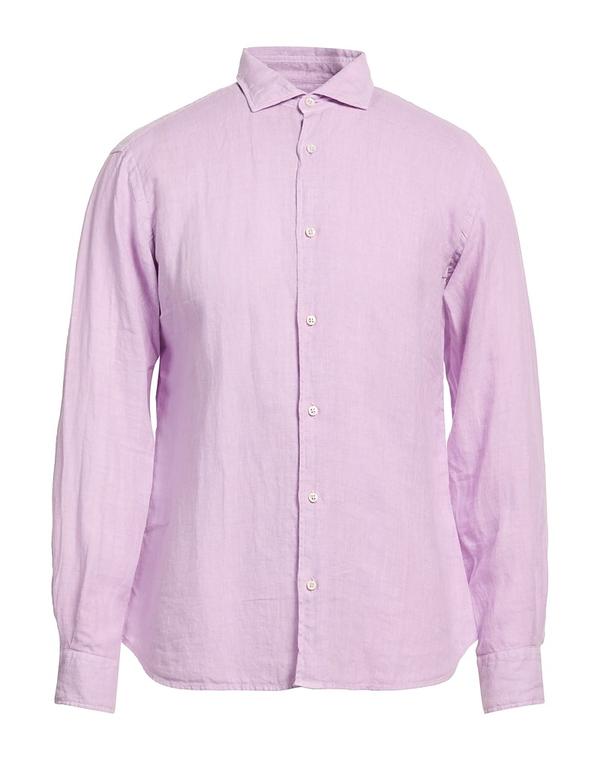 フェデーリ メンズ トップス シャツ FEDELI リネンシャツ Mauve