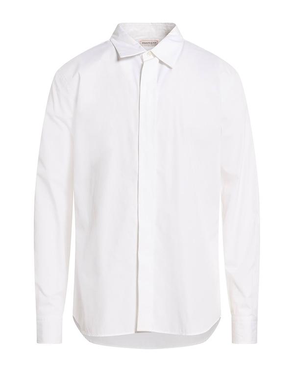 マックイーン メンズ トップス シャツ MCQUEEN 無地シャツ White ホワイト