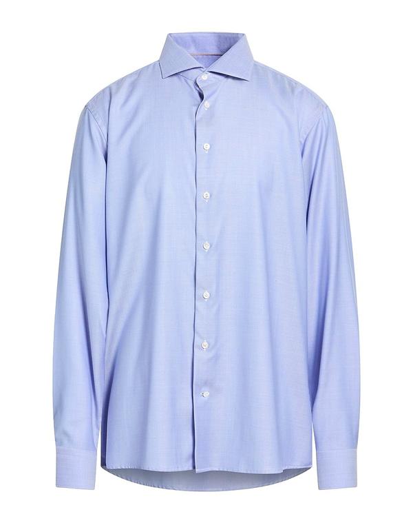 エトン メンズ トップス シャツ ETON 無地シャツ Light Blue ブルー