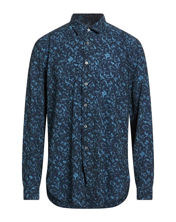 ジョンバルベイトス メンズ トップス シャツ JOHN VARVATOS 柄入りシャツ Midnight Blue ブルー