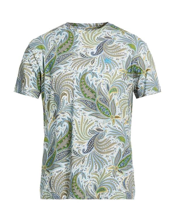 エトロ メンズ トップス Tシャツ ETRO Ｔシャツ Blue Gray グレー