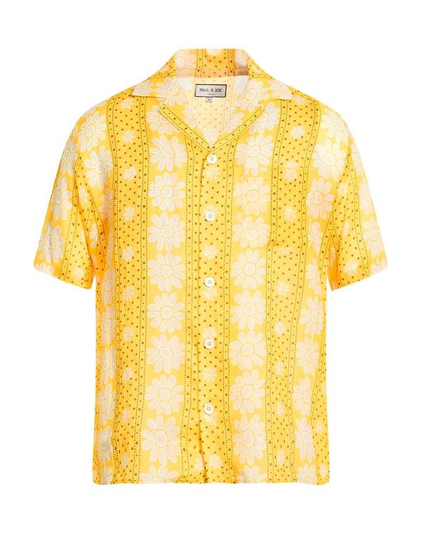 ポール＆ジョー メンズ トップス シャツ PAUL & JOE 柄入りシャツ Yellow イエロー 43,680円