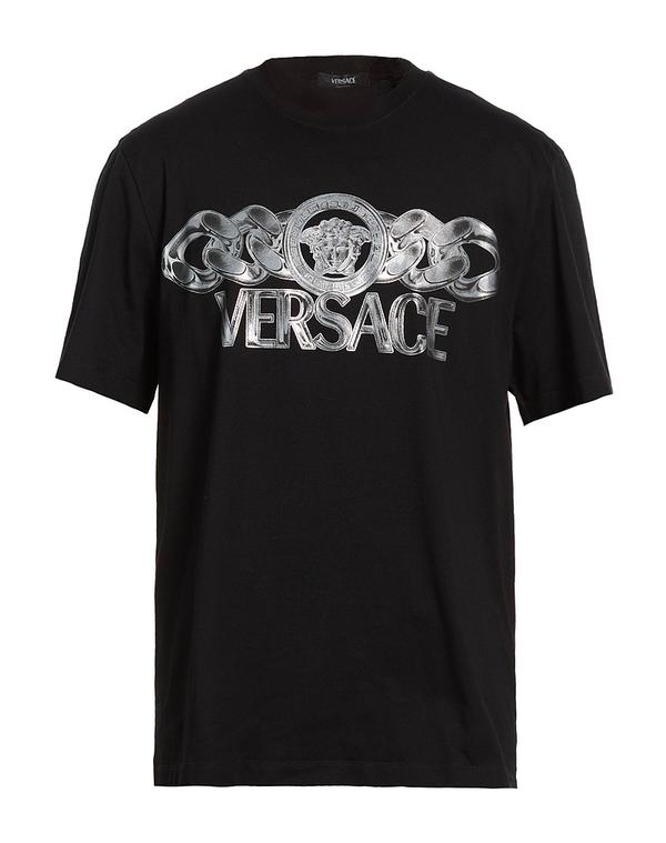 ヴェルサーチ メンズ トップス Tシャツ VERSACE Tシャツ Black ブラック