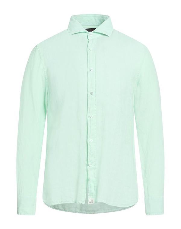 ピューテリー メンズ トップス シャツ PEUTEREY リネンシャツ Turquoise Blue ブルー
