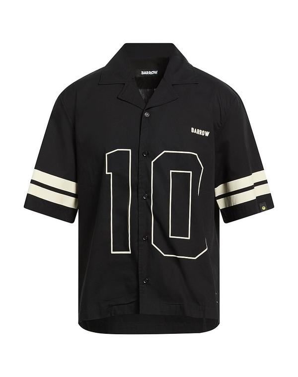バロー メンズ トップス シャツ BARROW シャツ Black ブラック|ReVida 店
