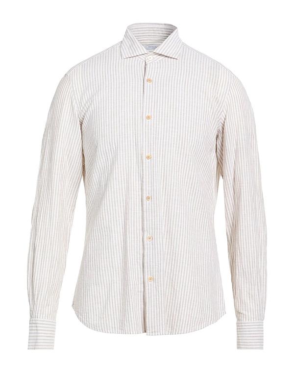 ボリオリ メンズ トップス シャツ BOGLIOLI ストライプ柄シャツ Light Gray グレー|ReVida 店