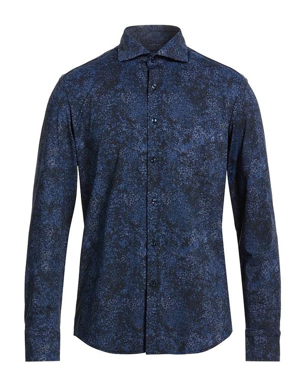 ポールアンドシャーク メンズ トップス シャツ PAUL & SHARK 柄入りシャツ Midnight Blue ブルー 42,770円