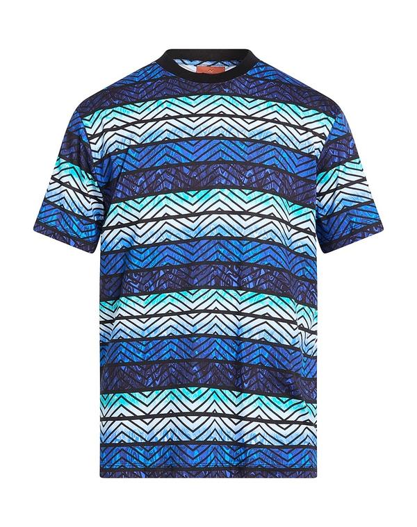 ミッソーニ メンズ トップス Tシャツ MISSONI Tシャツ Blue ブルー|ReVida 店