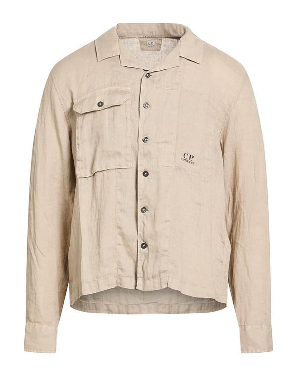 シーピーカンパニー メンズ トップス シャツ C.P. COMPANY リネンシャツ Light Gray グレー
