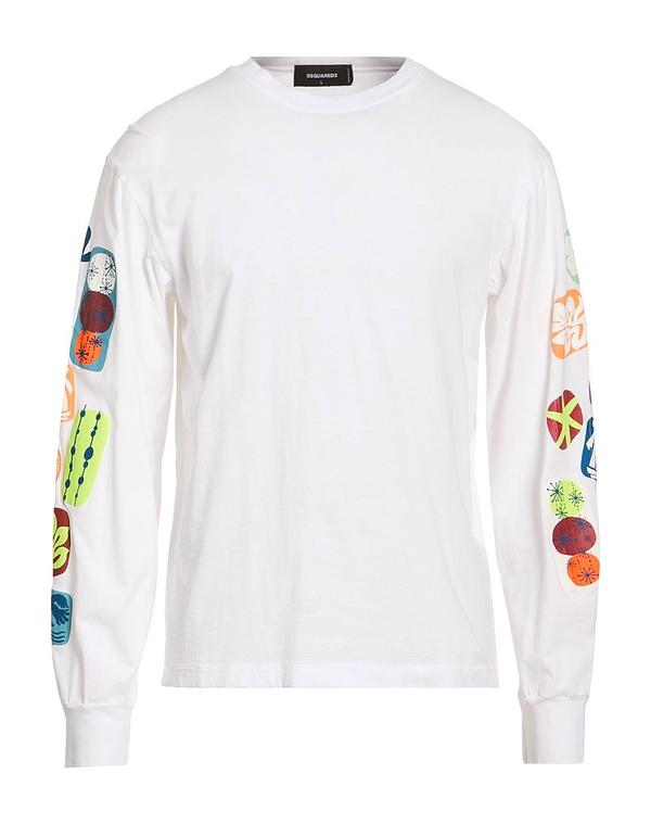 ディースクエアード メンズ トップス プルオーバー DSQUARED2 Ｔシャツ White 白いこと
