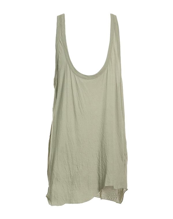 リックオウエンス メンズ トップス シャツ RICK OWENS タンクトップ Sage Green グリーン|ReVida 店