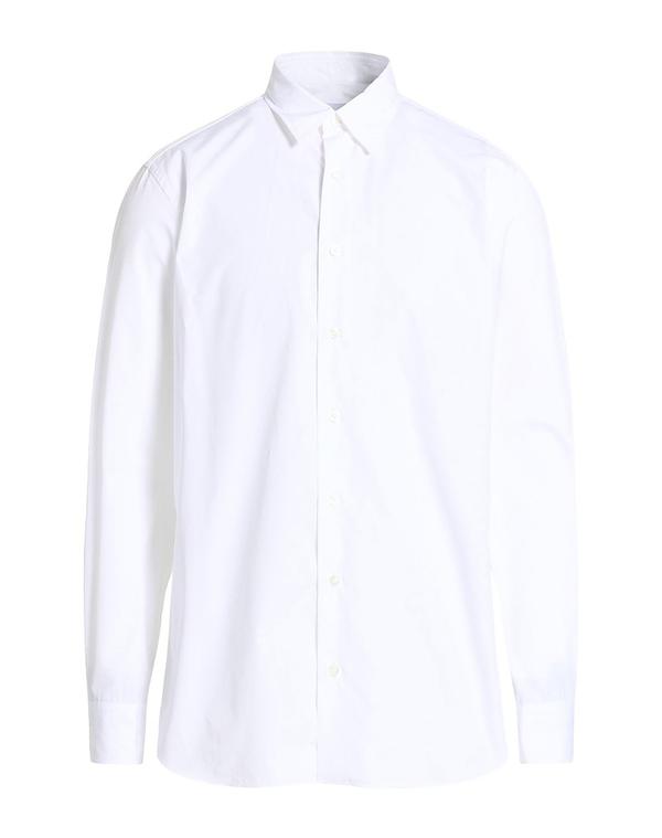 ラルディーニ メンズ トップス シャツ LARDINI 無地シャツ White ホワイト|ReVida 店
