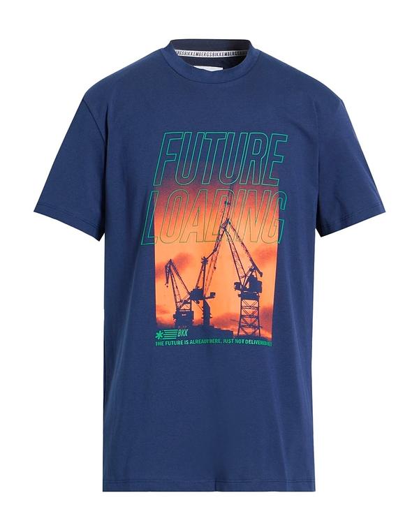 ビッケンバーグス メンズ トップス Tシャツ BIKKEMBERGS Ｔシャツ Blue ブルー｜ReVida 店