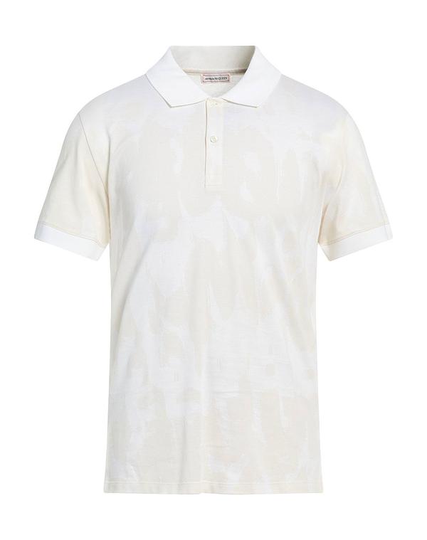 マックイーン メンズ トップス ポロシャツ MCQUEEN ポロシャツ Ivory アイボリー