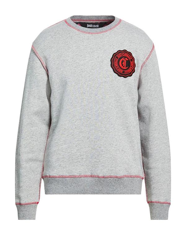 ジャストカバリ メンズ アウター パーカー・スウェット JUST CAVALLI スウェット Light Gray グレー