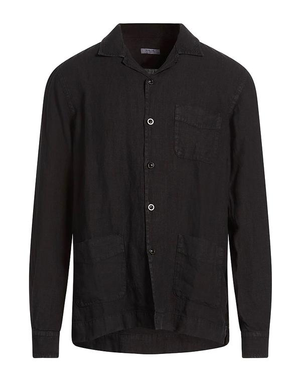 ボリオリ メンズ トップス シャツ BOGLIOLI 無地シャツ Black ブラック