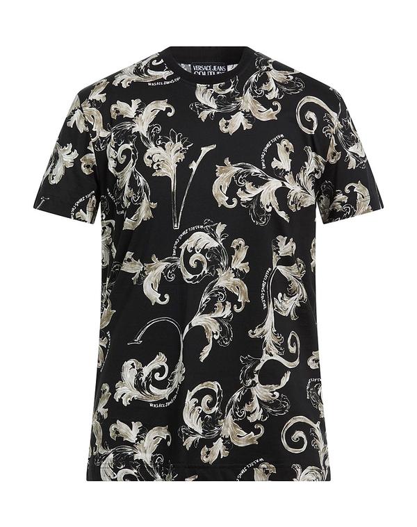 ヴェルサーチ メンズ トップス Tシャツ VERSACE JEANS COUTURE Tシャツ Black ブラック|ReVida 店